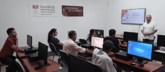 March 2023. School of scientific writing and graphic production in Havana, Cuba